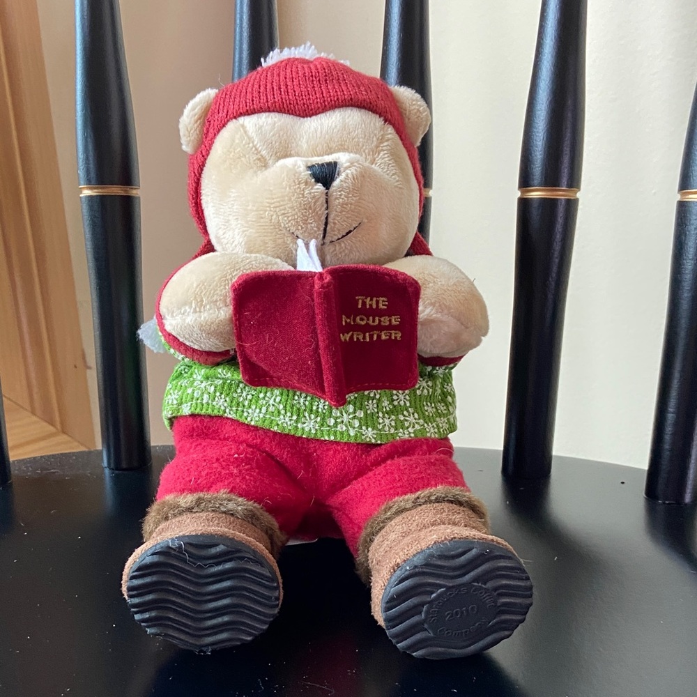 Retired Starbucks Bearista Bear plush toy, the 97th edition from 2010
